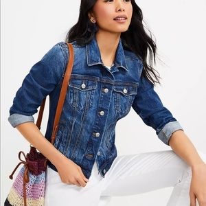 Ann Taylor LOFT trucker jacket XS